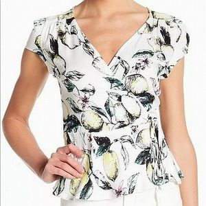 🎉HP!🎉 Love Fire Floral Faux Wrap Top